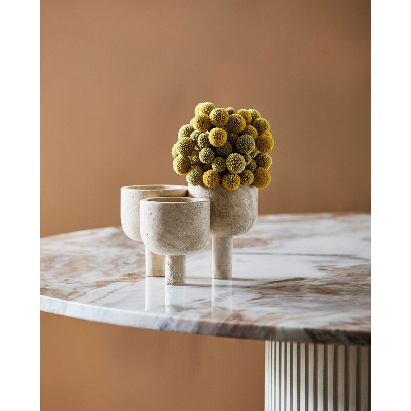 Nordal-collectie ROCA pot - ivory