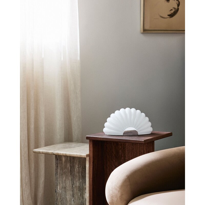 Nordal-collectie CHIA lamp w. chrome - white