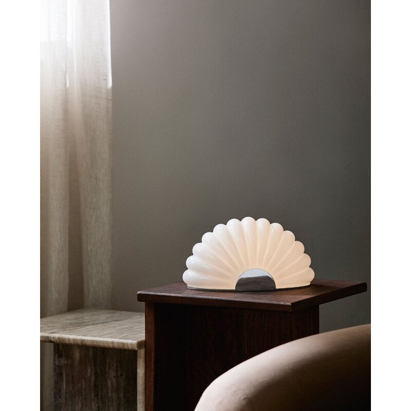 Nordal-collectie CHIA lamp w. chrome - white