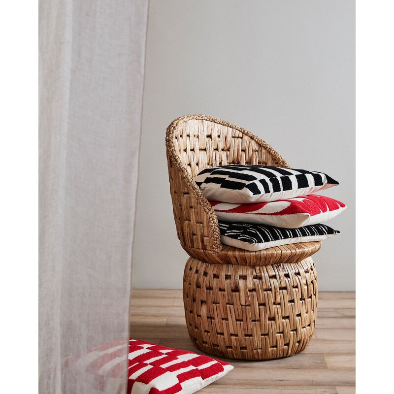 Nordal-collectie BEID cushion cover - ivory/black