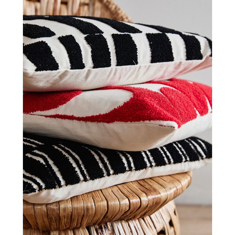 Nordal-collectie BEID cushion cover - ivory/black
