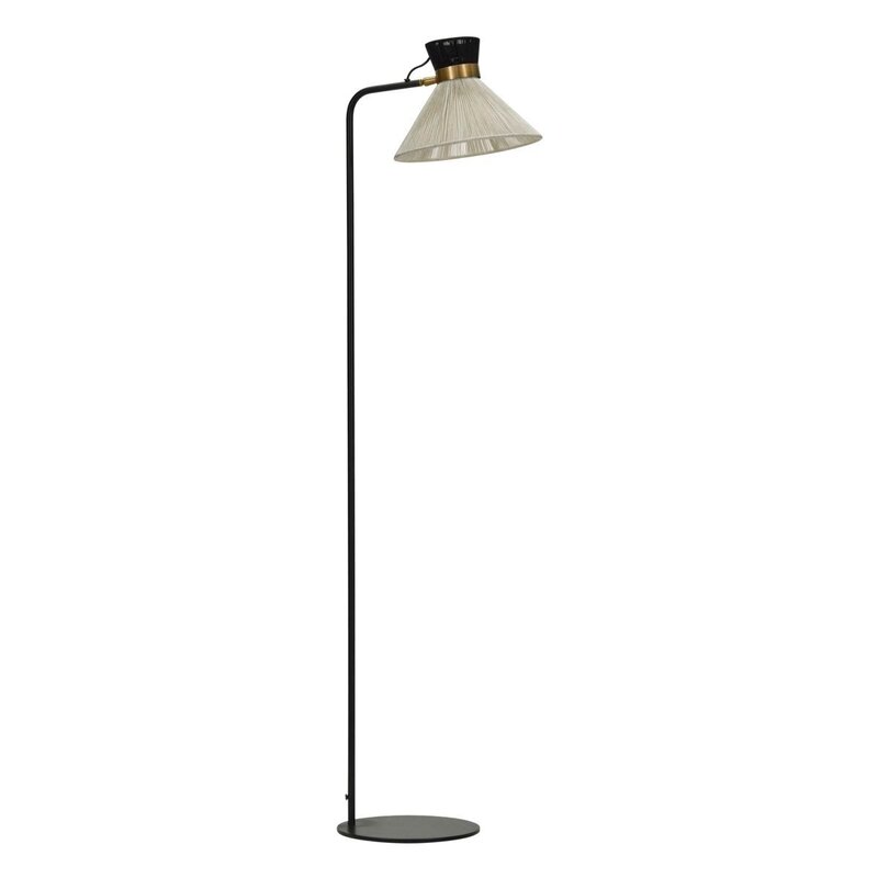 House Doctor-collectie Vloerlamp, HDCord, Zwart