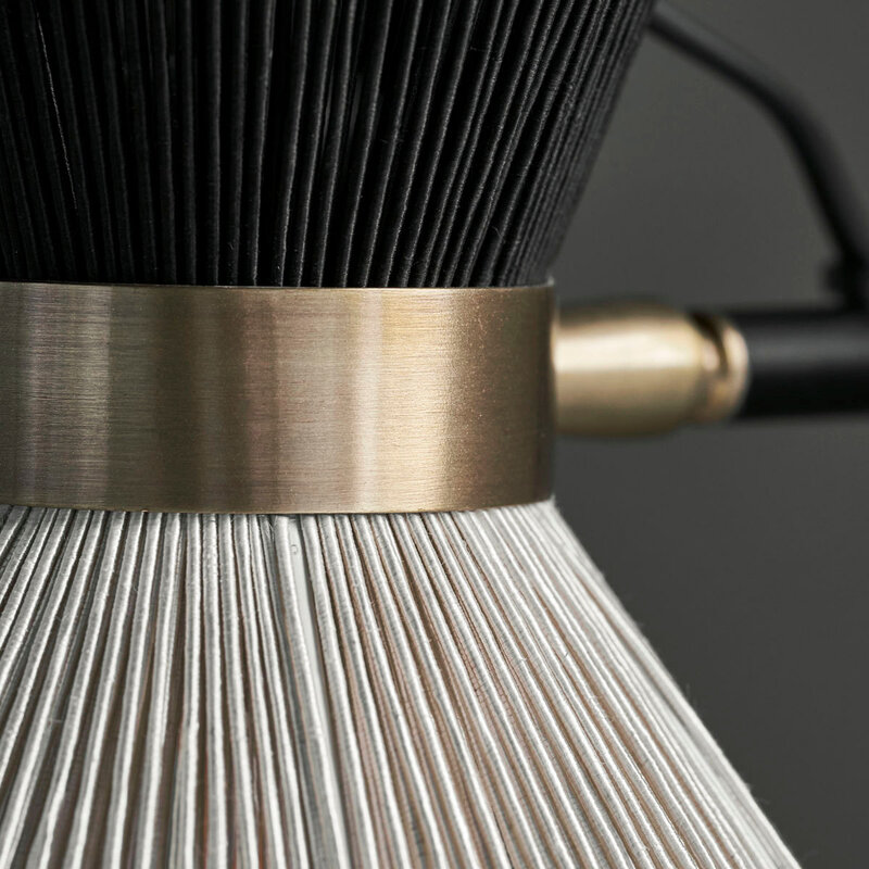 House Doctor-collectie Vloerlamp, HDCord, Zwart