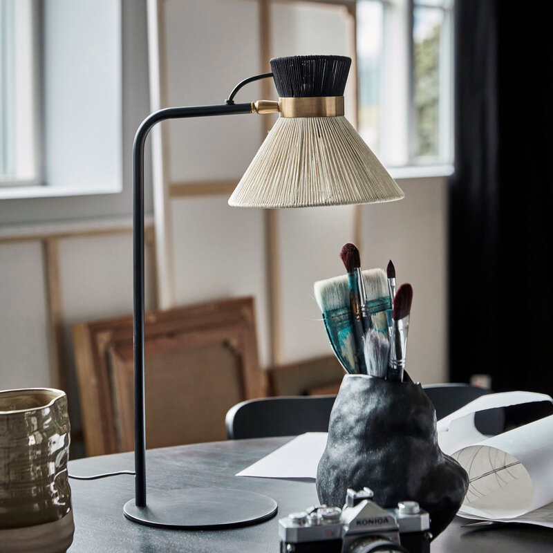 House Doctor-collectie Tafellamp, HDCord, Zwart