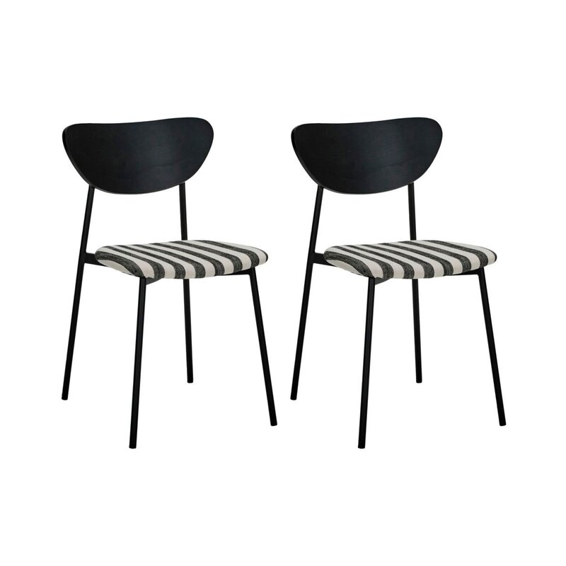 House Doctor-collectie Chairs, HDMust, Zwart/Off-white