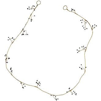 Madam Stoltz Iron garland w/ beads