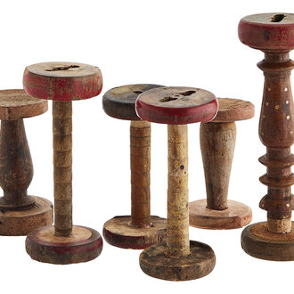Madam Stoltz Recycled houten klossen per set/6