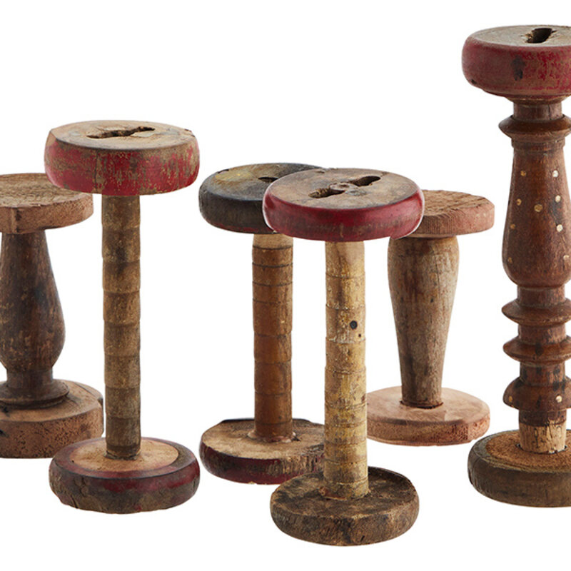 Madam Stoltz-collectie Re-used wooden spools