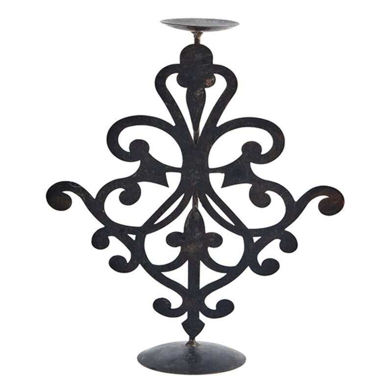 Madam Stoltz-collectie Recycled iron candle stand