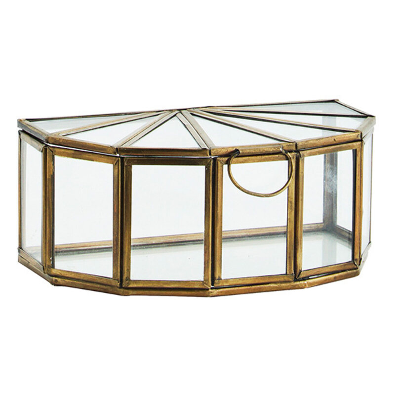 Madam Stoltz-collectie Half round glass box