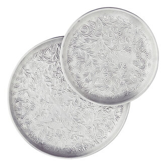 Madam Stoltz Hand hammered aluminium trays