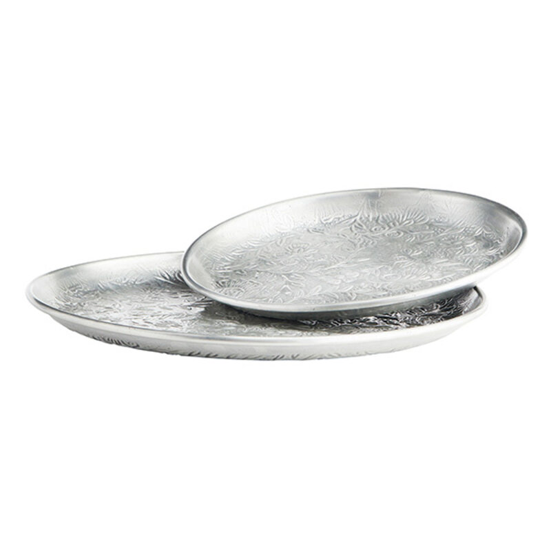 Madam Stoltz-collectie Hand hammered aluminium trays