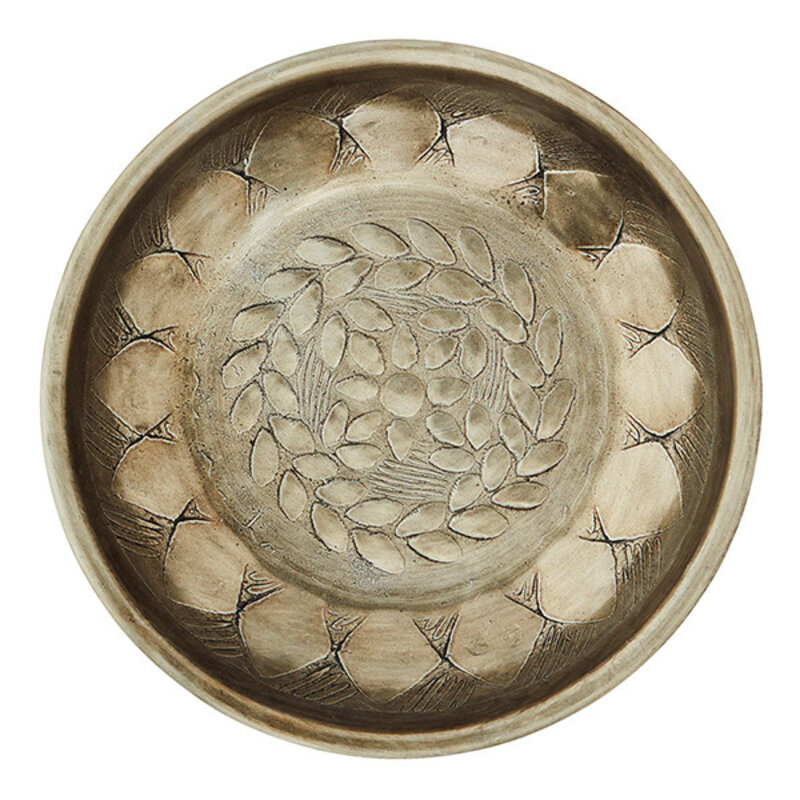 Madam Stoltz-collectie Schaaltje goudkleurig aluminium 15cm