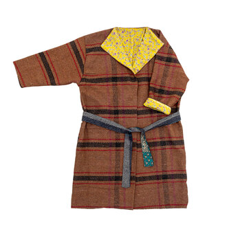 Bloomingville Rieti Kimono Brown Upcycled