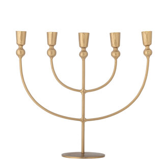 Bloomingville Linka Candle Holder Gold Metal