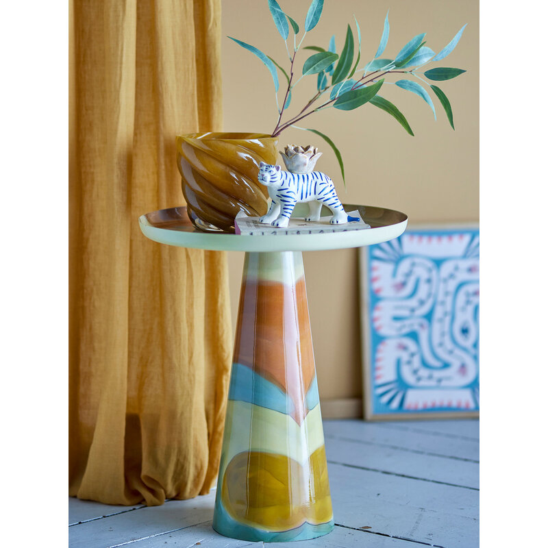 Bloomingville-collectie Brooke Side Table Yellow Metal