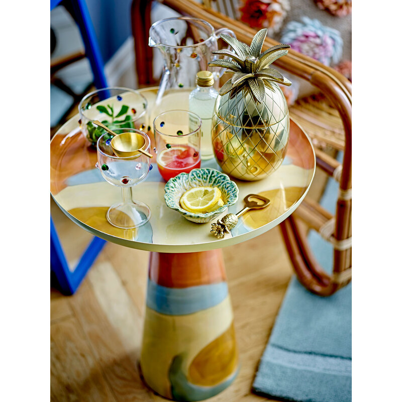 Bloomingville-collectie Brooke Side Table Yellow Metal