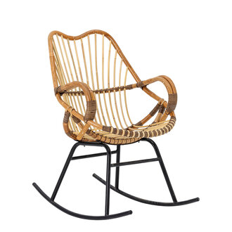 Bloomingville Reine Rocking Chair Nature Rattan