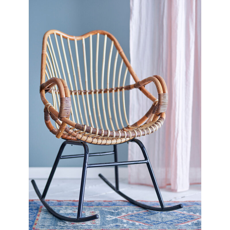 Bloomingville-collectie Reine Rocking Chair Nature Rattan