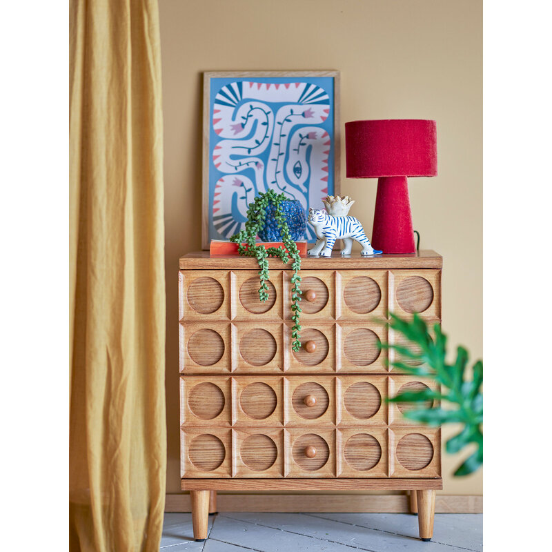 Bloomingville-collectie Vester Drawers Brown MDF