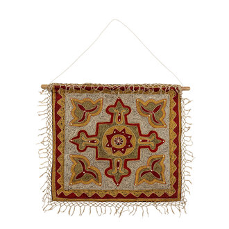 Bloomingville Mughal Wall Decor Red Cotton