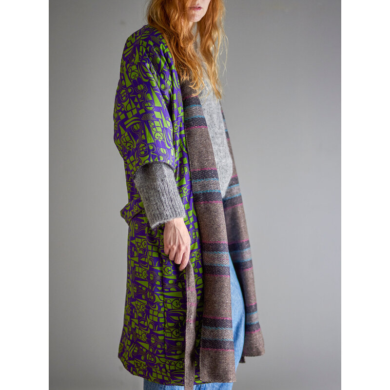 Bloomingville-collectie Rieti Kimono Grey Upcycled