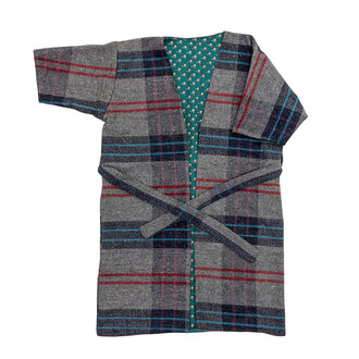 Bloomingville Rieti Kimono Grey Upcycled