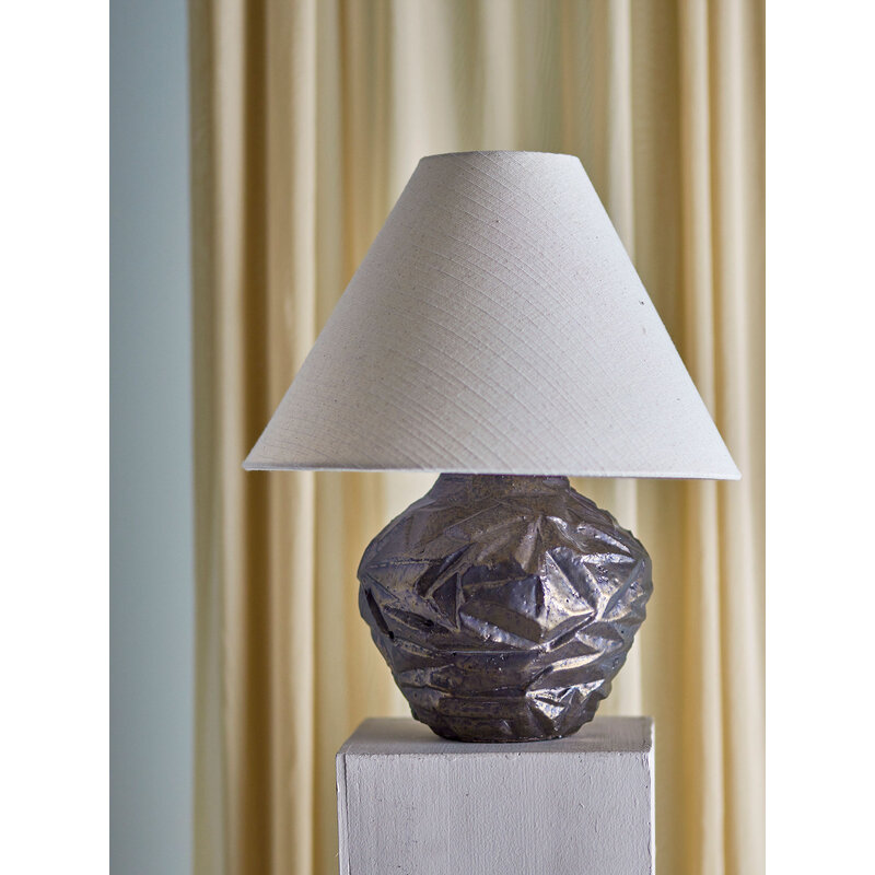 Bloomingville-collectie Carolla Tafellamp Bruin aardewerk