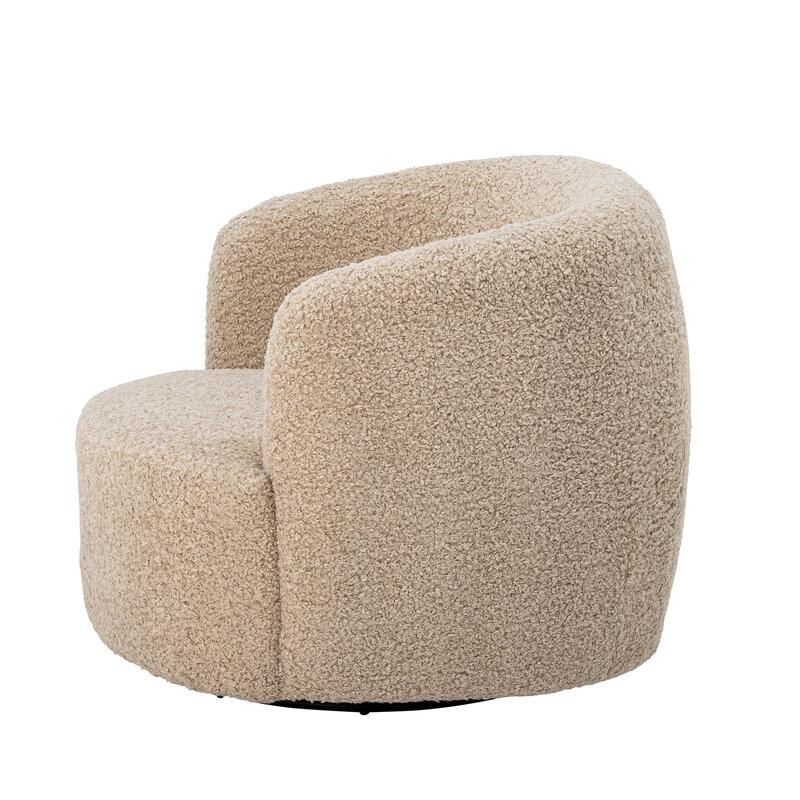 Bloomingville-collectie Bocca Lounge Chair Nature Polyester