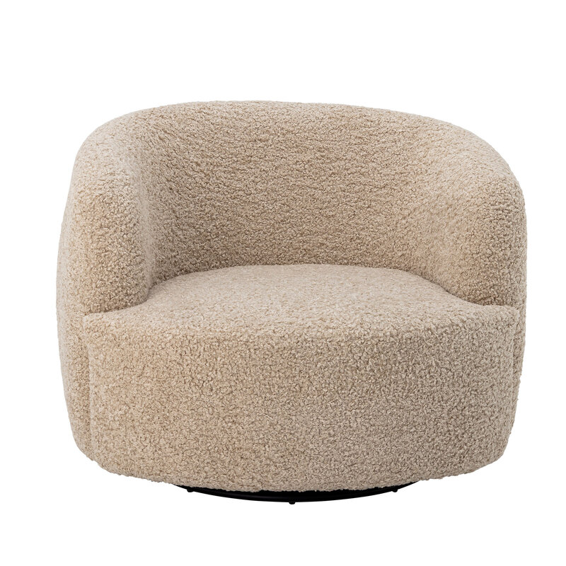 Bloomingville-collectie Bocca Lounge Chair Nature Polyester