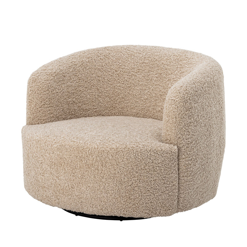 Bloomingville-collectie Bocca Lounge Chair Nature Polyester