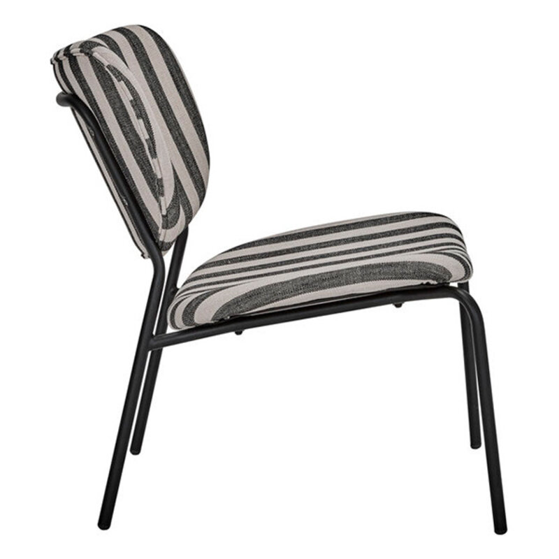 House Doctor-collectie Lounge stoel, HDLonga, Zwart/Off-white