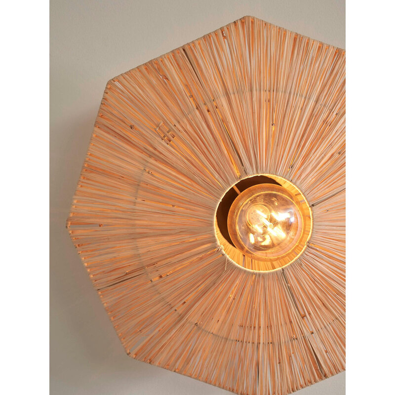 Good&Mojo-collectie Plafonniere Panama - Naturel - 45x45x5cm