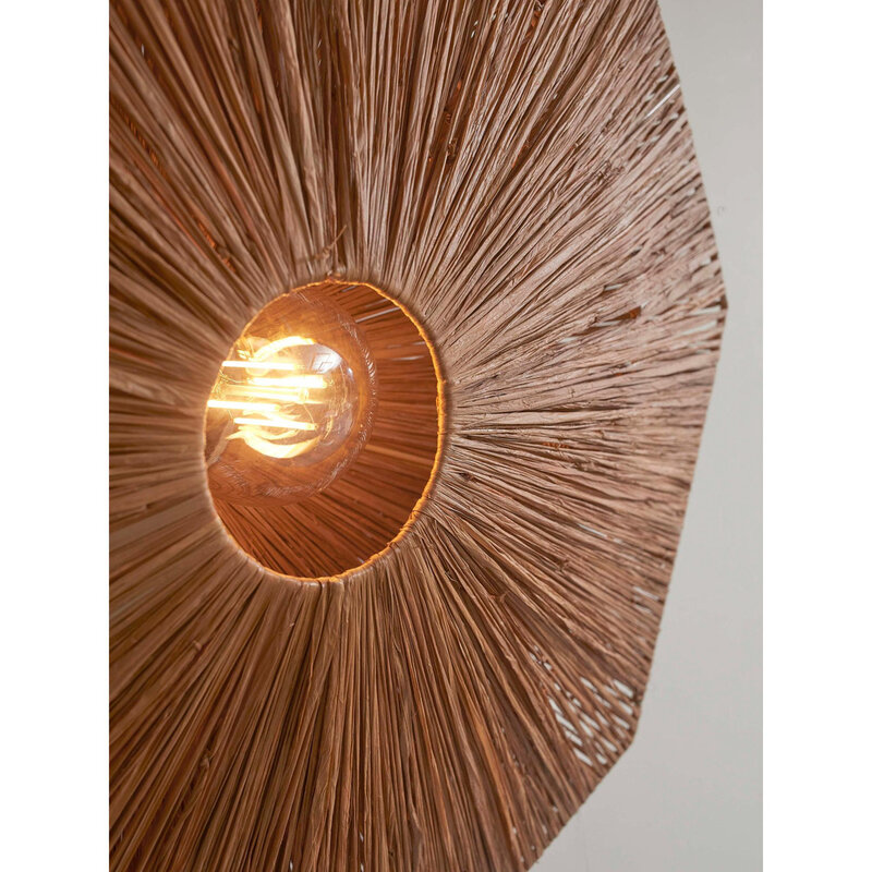 Good&Mojo-collectie Wandlamp Panama - Bruin - 45x7x45cm