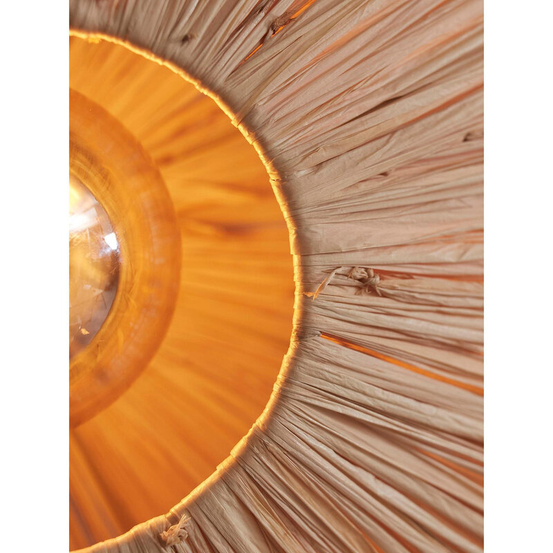 Good&Mojo-collectie Plafonniere Panama - Naturel - 45x45x5cm