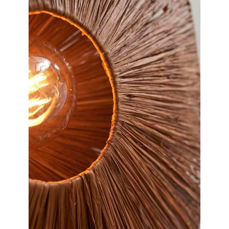 Good&Mojo-collectie Wandlamp Panama - Bruin - 45x7x45cm