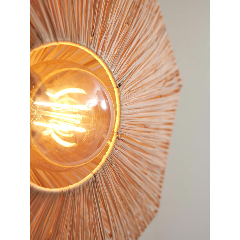 Good&Mojo-collectie Plafonniere Panama - Naturel - 45x45x5cm