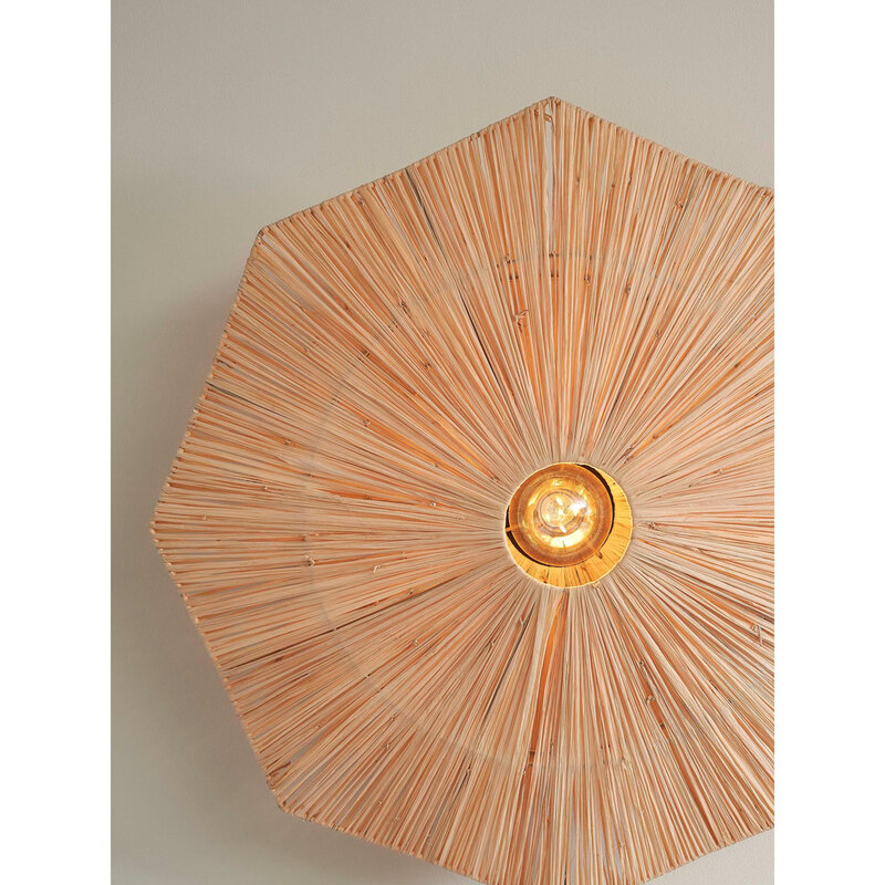 Good&Mojo-collectie Wandlamp Panama - Naturel - 65x7x65cm