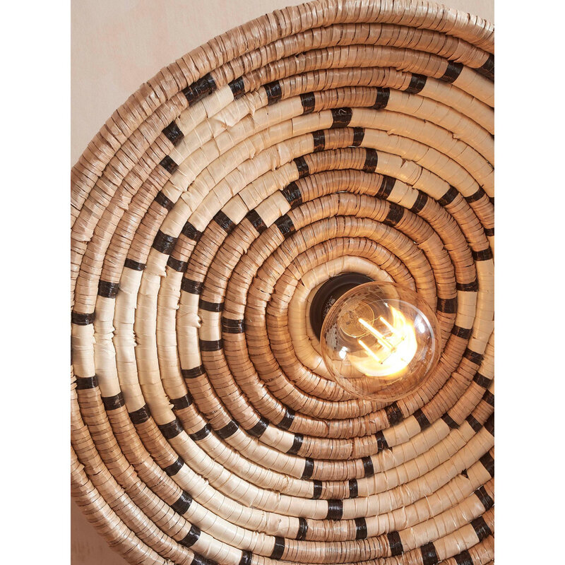 Good&Mojo-collectie Plafonniere Andros - Naturel/Wit - Ø45cm