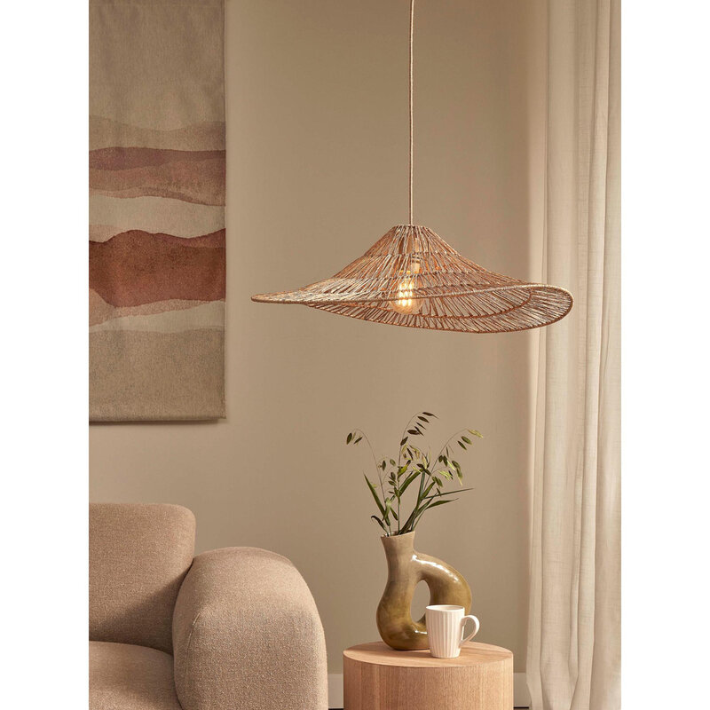 Good&Mojo-collectie Hanglamp Cuzco - Naturel - 65x65x20cm