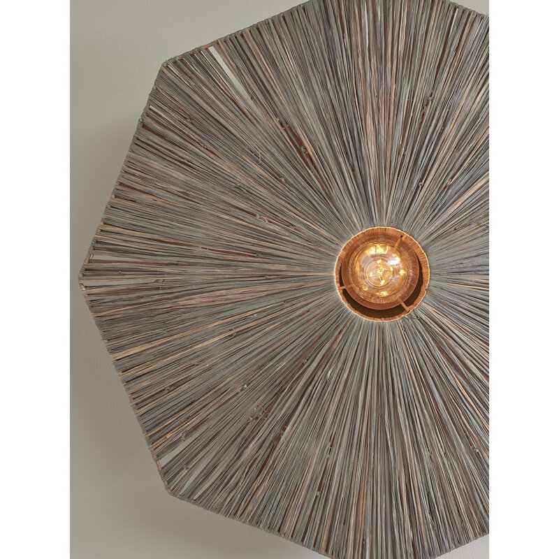 Good&Mojo-collectie Wandlamp Panama - Donker grijs - 65x7x65cm