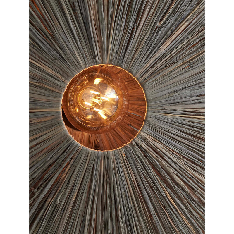 Good&Mojo-collectie Wandlamp Panama - Donker grijs - 65x7x65cm