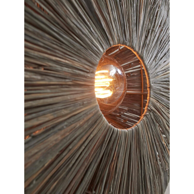 Good&Mojo-collectie Wandlamp Panama - Donker grijs - 65x7x65cm