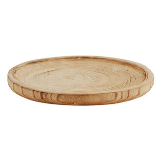 Madam Stoltz Round wooden tray