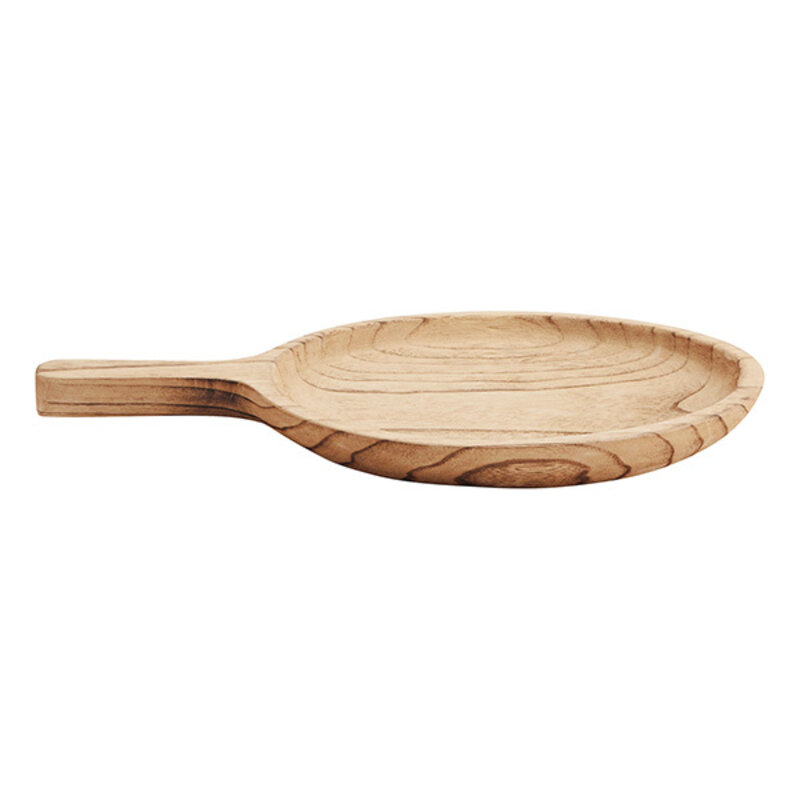 Madam Stoltz-collectie Wooden tray w/ handle
