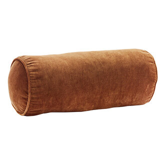 Madam Stoltz Velvet bolster cushion