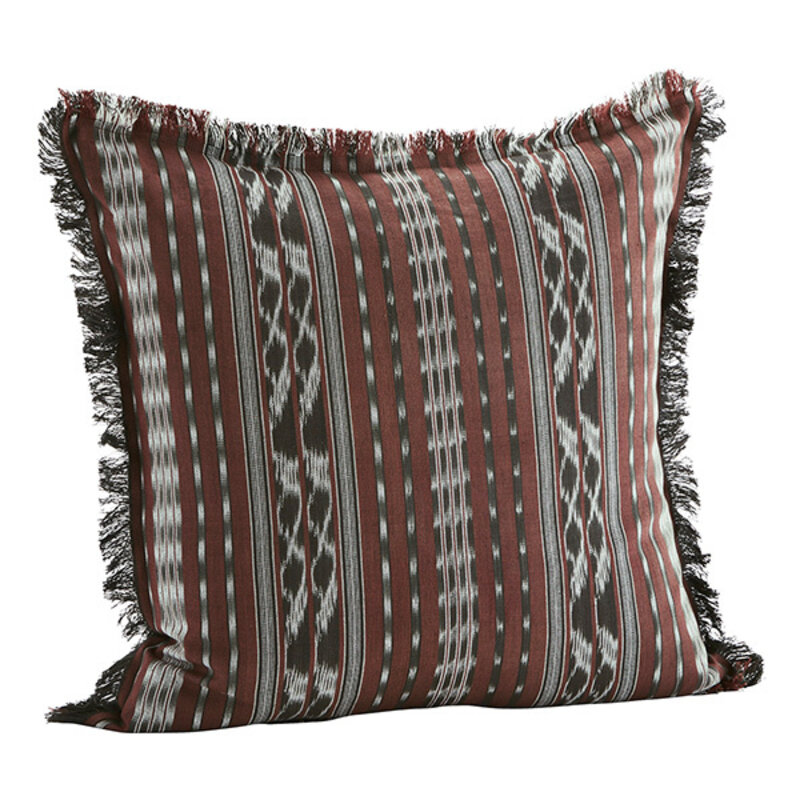 Madam Stoltz-collectie Ikat woven cushion cover