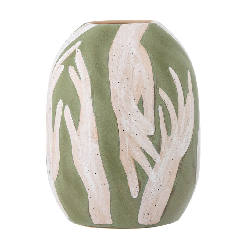 Bloomingville-collectie Adalena Vase, Green, Stoneware
