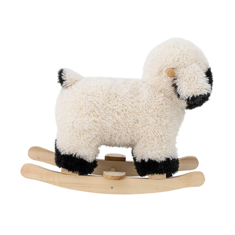 Bloomingville-collectie Dolly Schommelspeeltje Schaap Wit Polyester