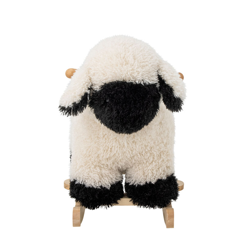 Bloomingville-collectie Dolly Schommelspeeltje Schaap Wit Polyester
